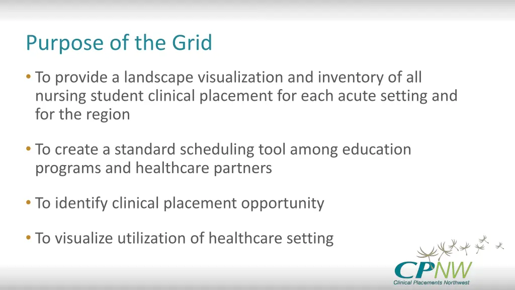 purpose of the grid