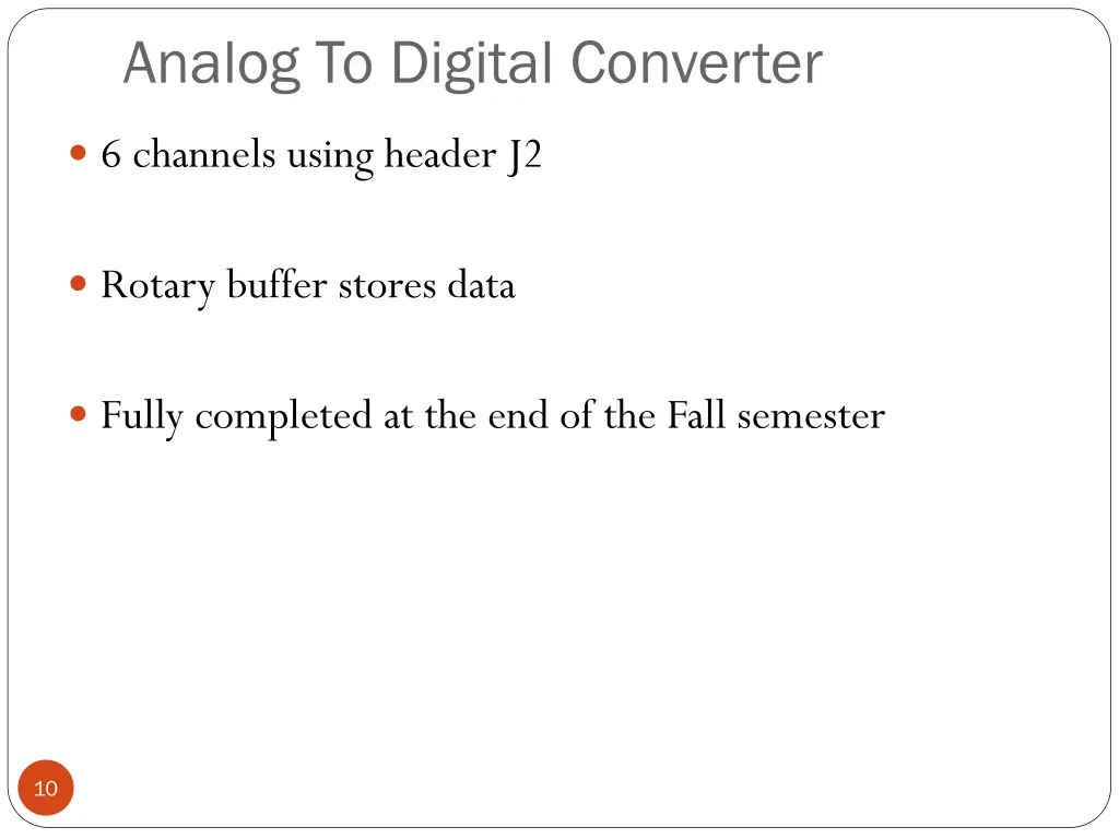 analog to digital converter
