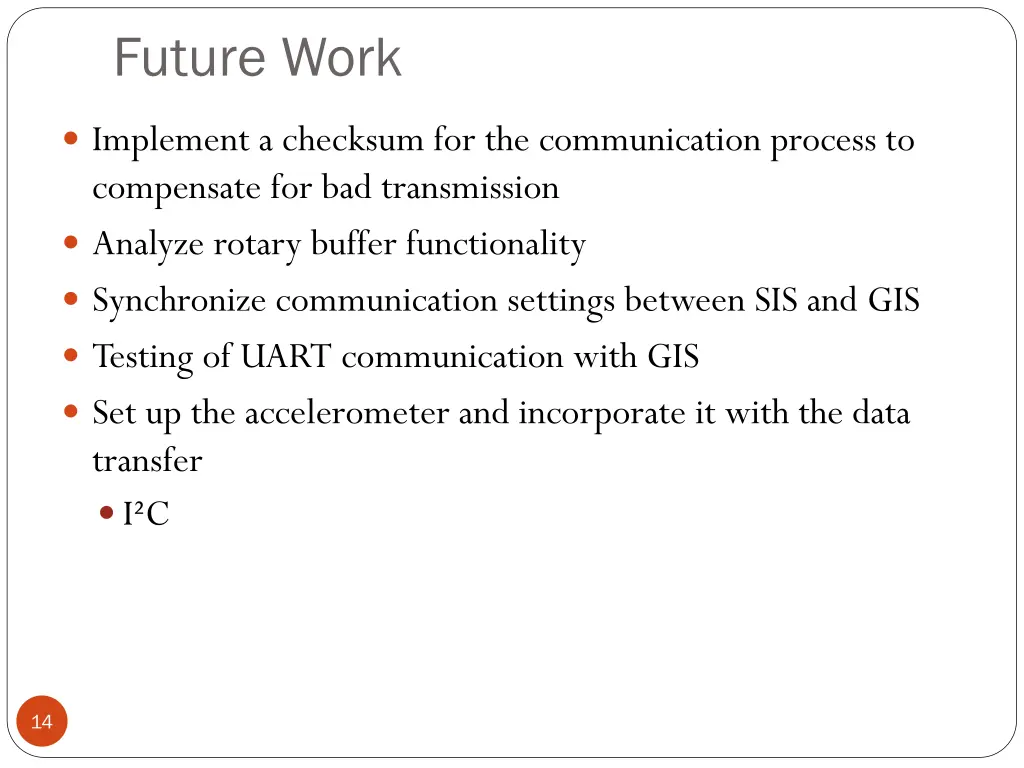 future work