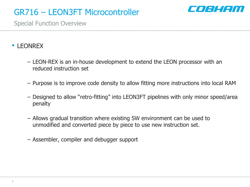 gr716 leon3ft microcontroller special function