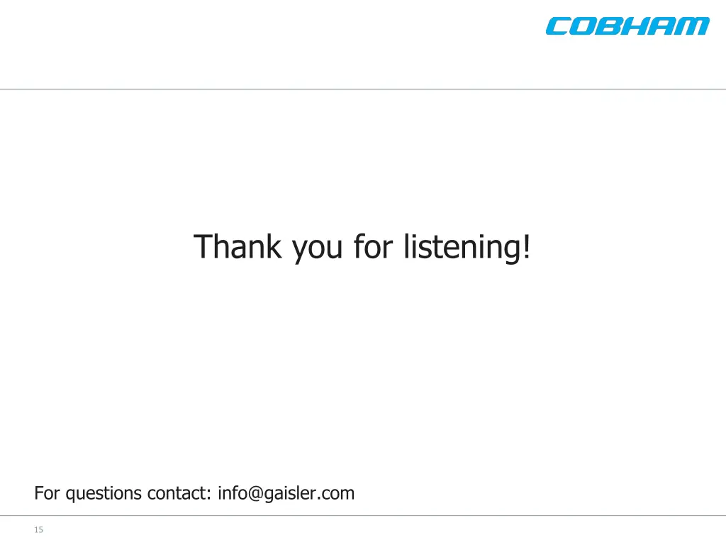 thank you for listening