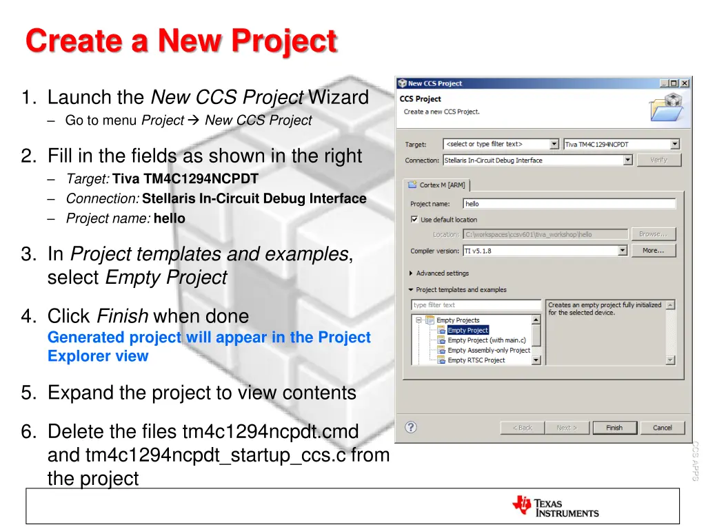 create a new project