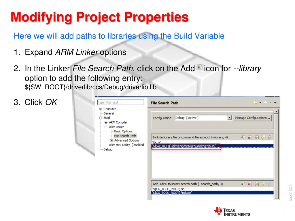 modifying project properties 1