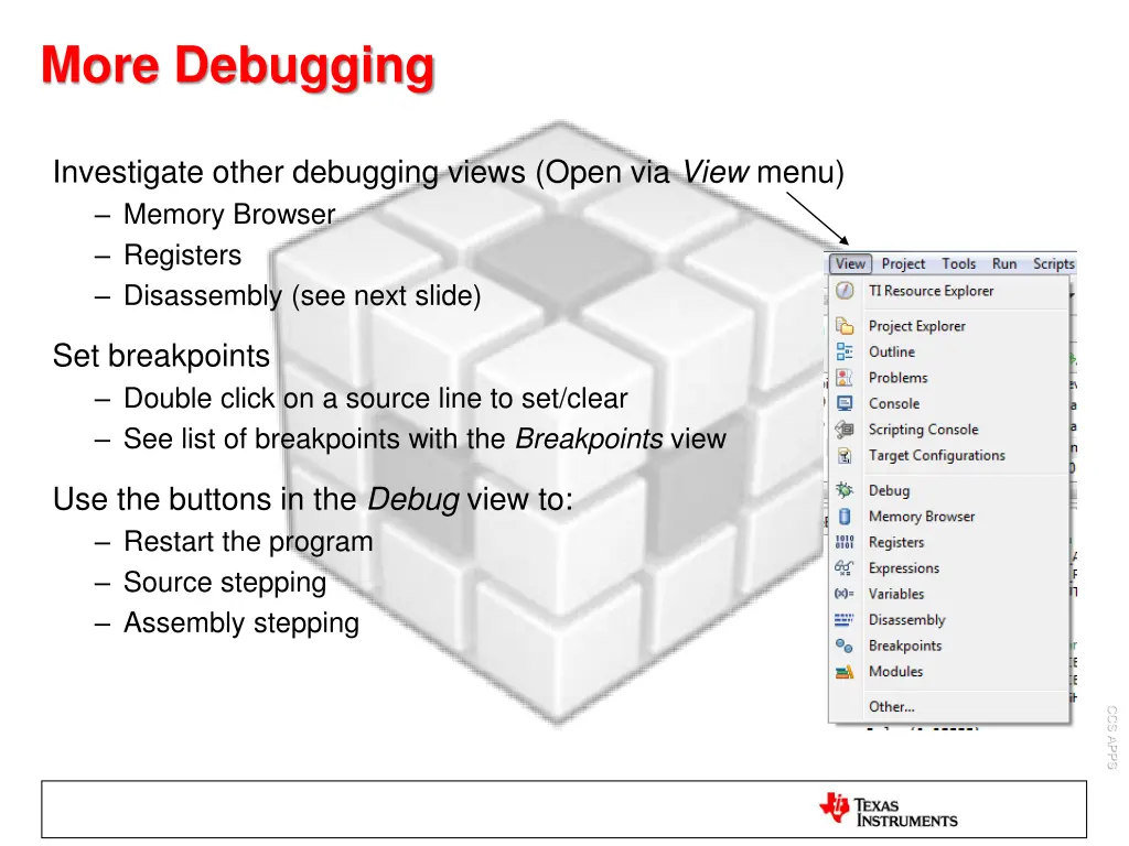 more debugging