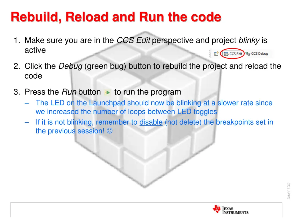 rebuild reload and run the code