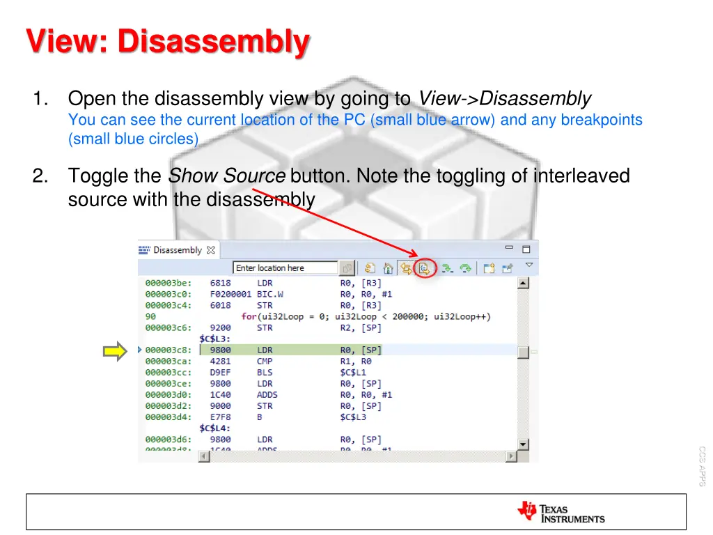 view disassembly