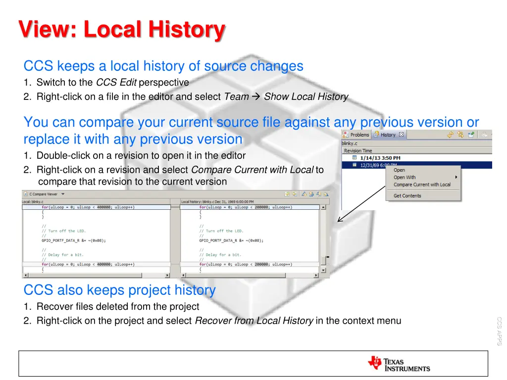 view local history