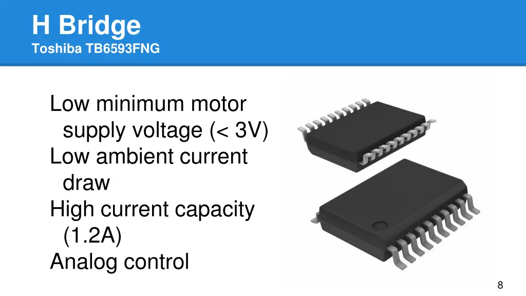 h bridge toshiba tb6593fng