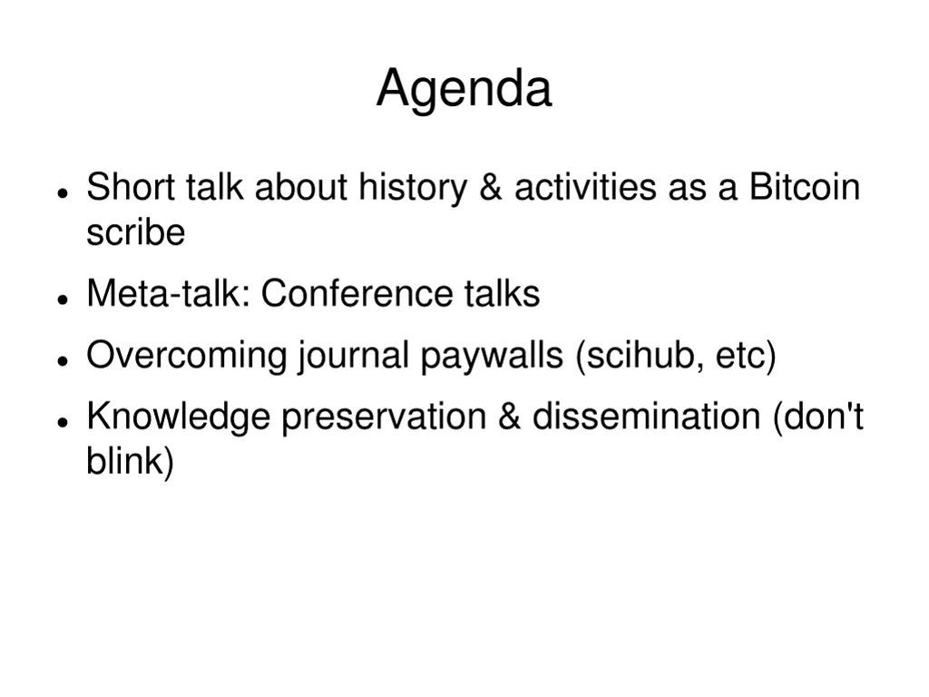 agenda