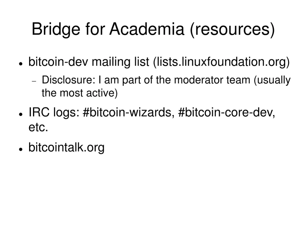 bridge for academia resources