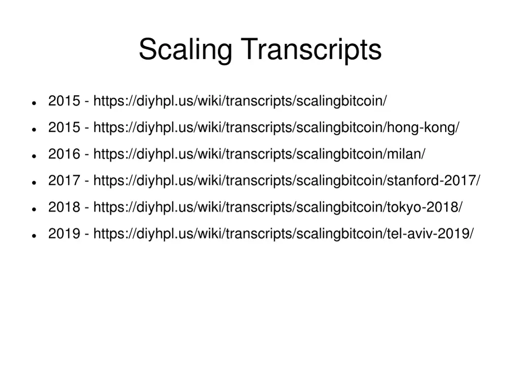 scaling transcripts