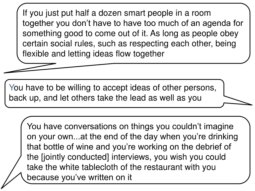 if you just put half a dozen smart people
