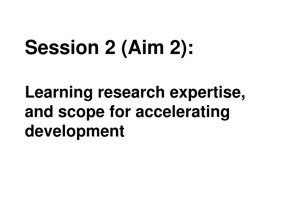 session 2 aim 2