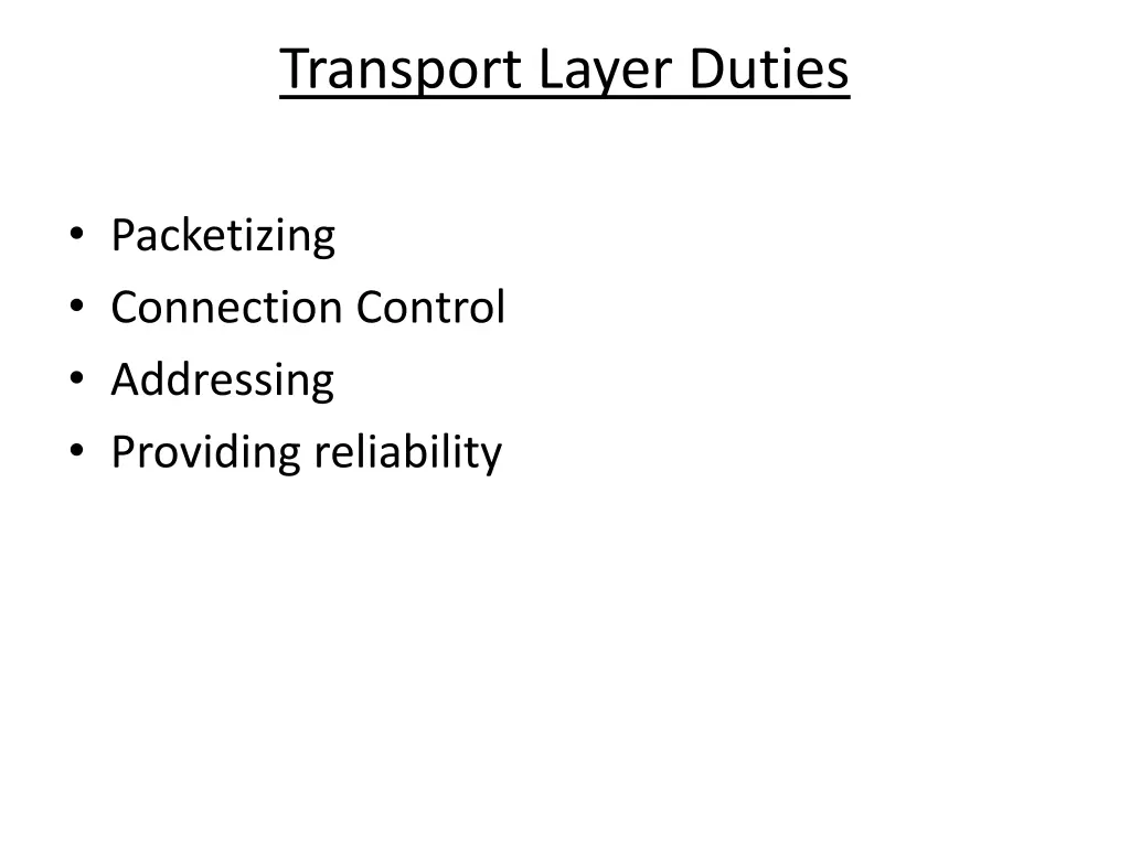 transport layer duties