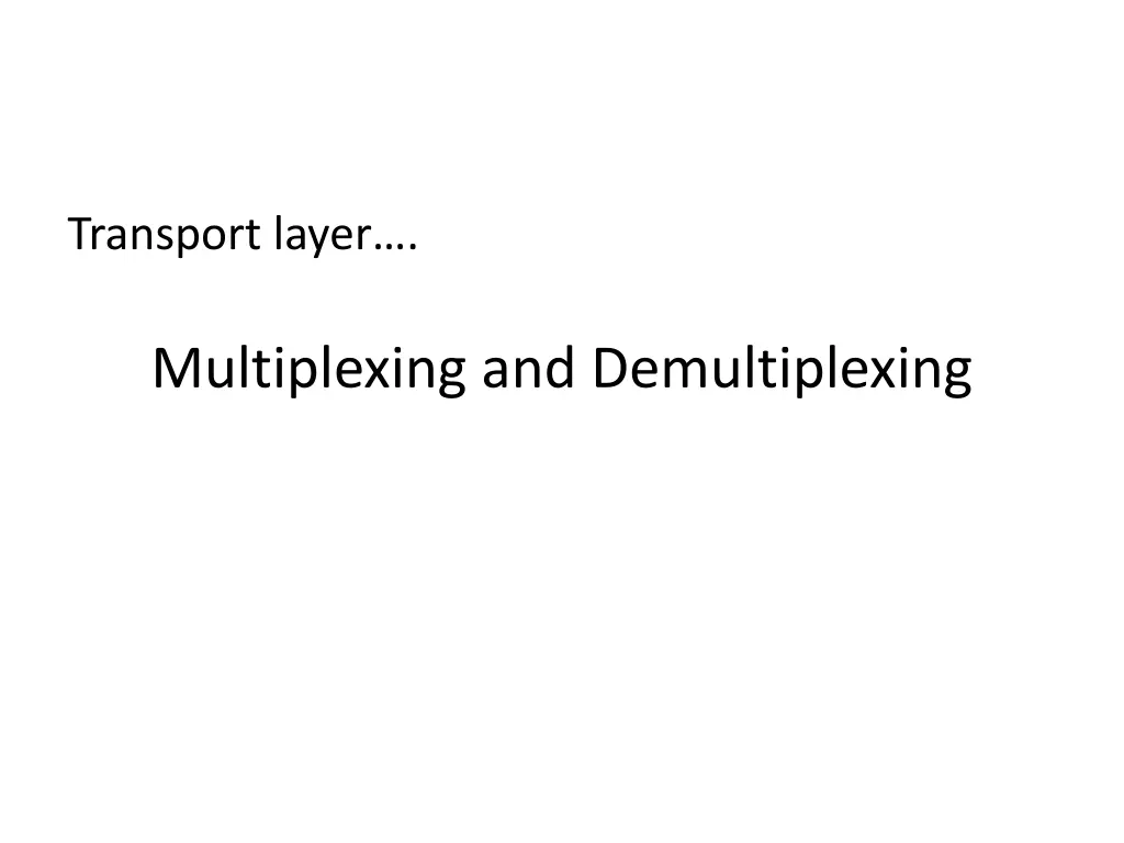 transport layer