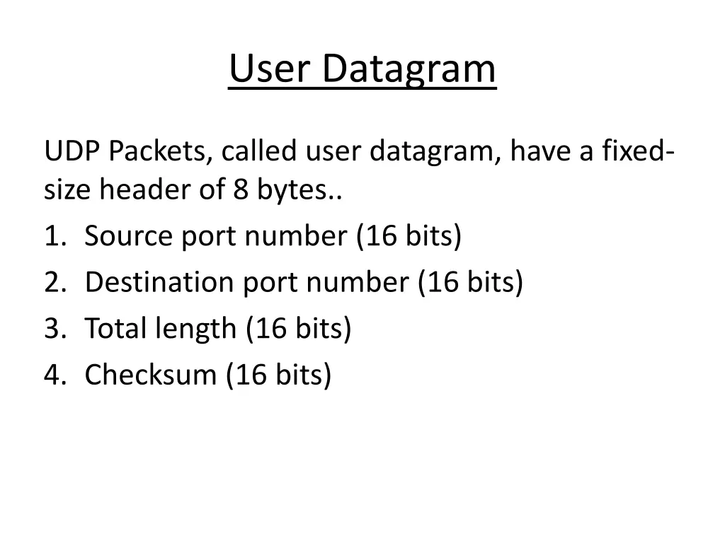 user datagram