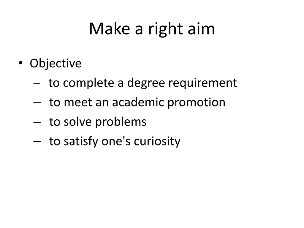 make a right aim 1
