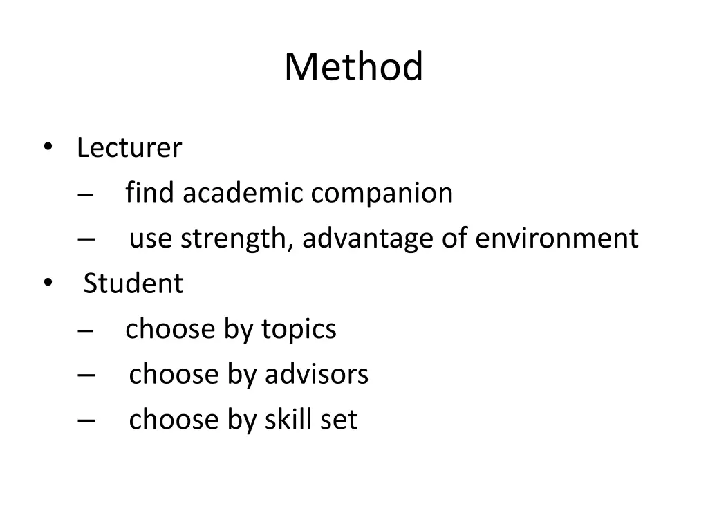 method