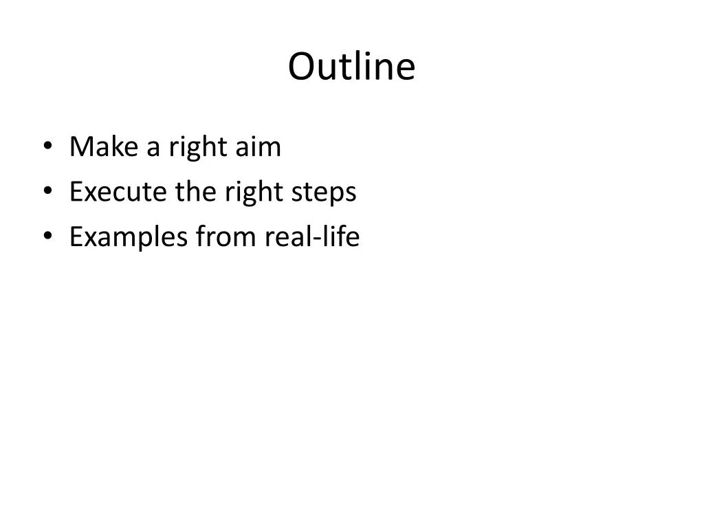 outline