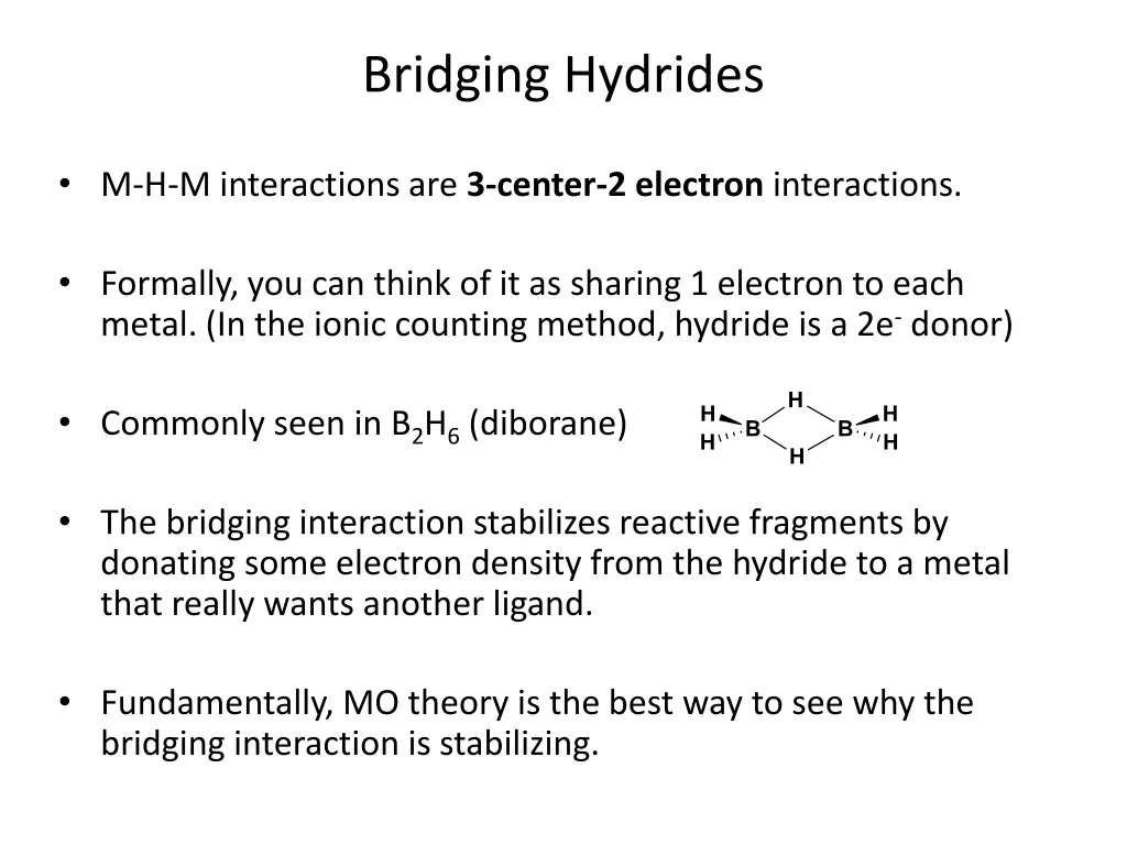 bridging hydrides