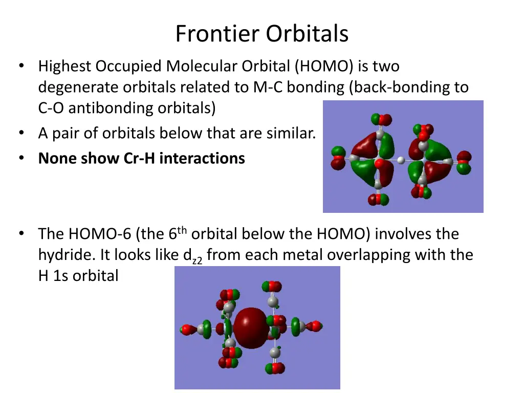 frontier orbitals
