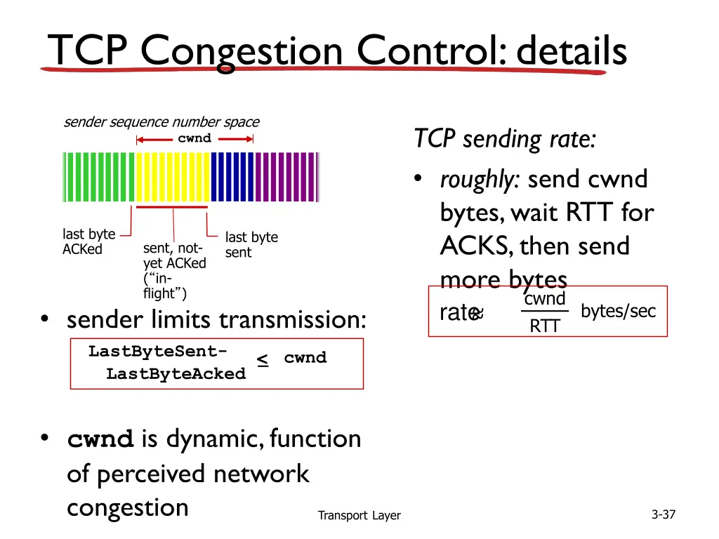 tcp congestion control details