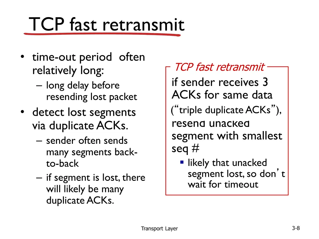 tcp fast retransmit