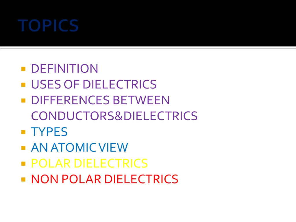 definition uses of dielectrics differences