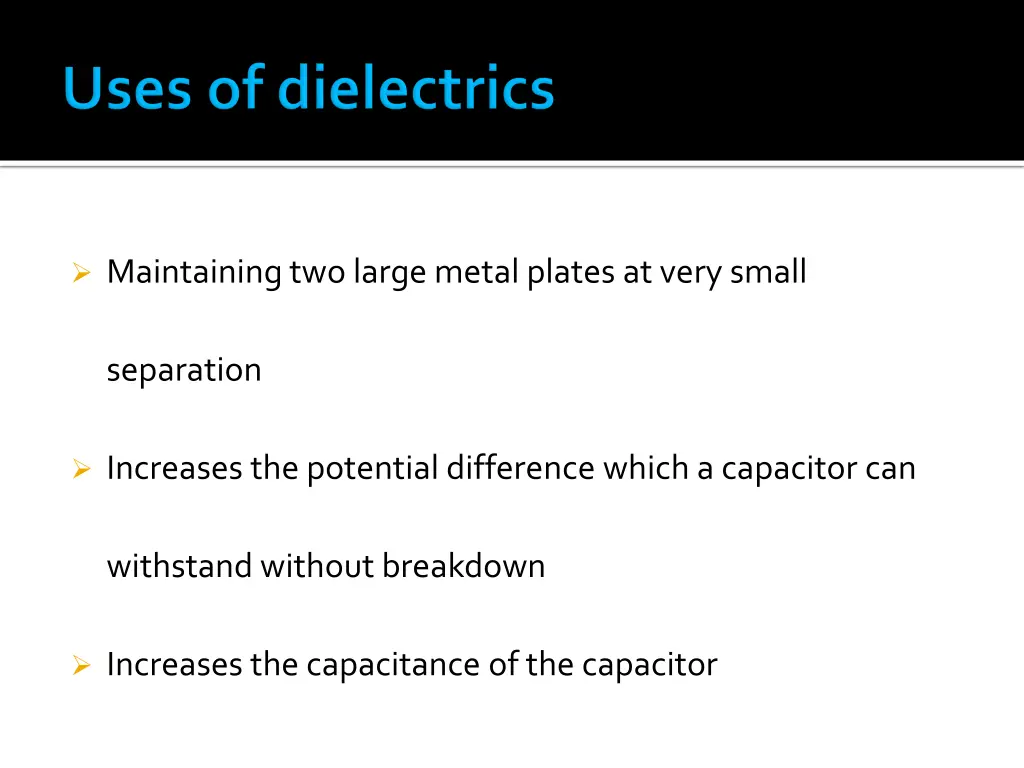 maintaining two large metal plates at very small