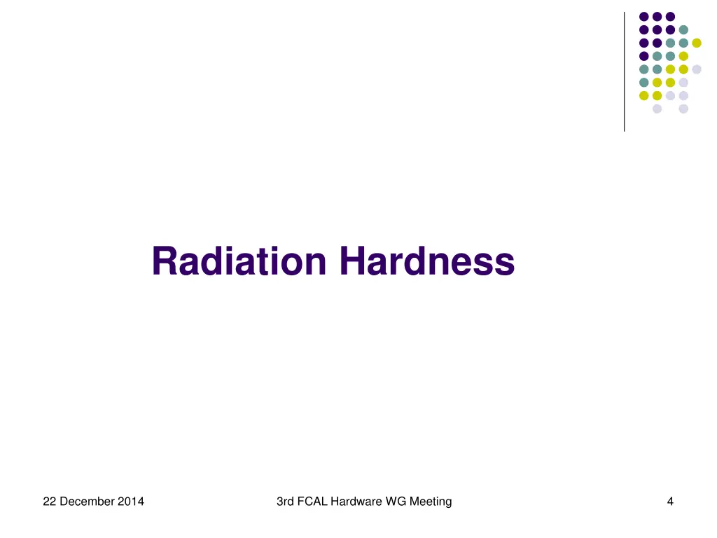 radiation hardness