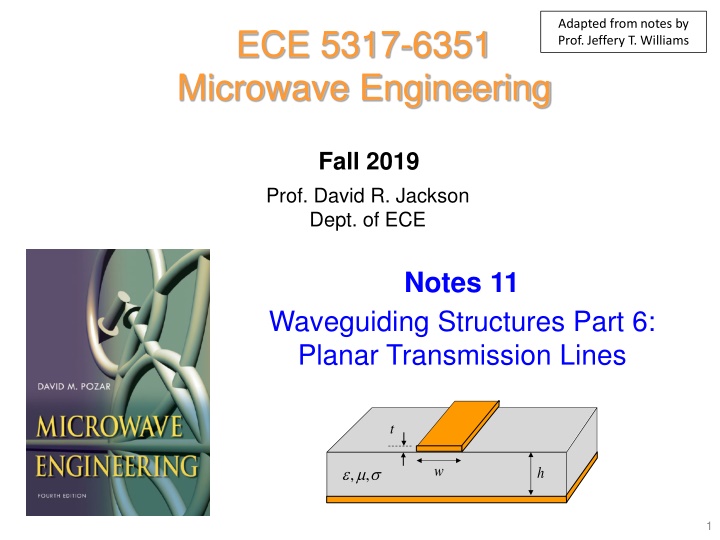 adapted from notes by prof jeffery t williams
