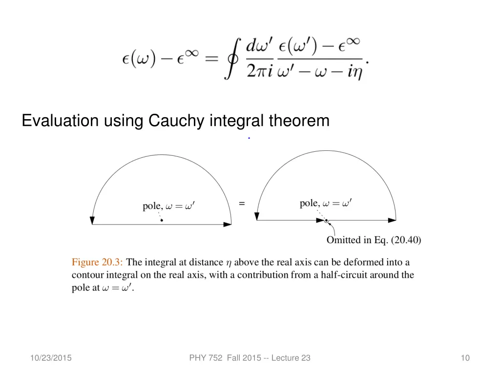 evaluation using cauchy integral theorem