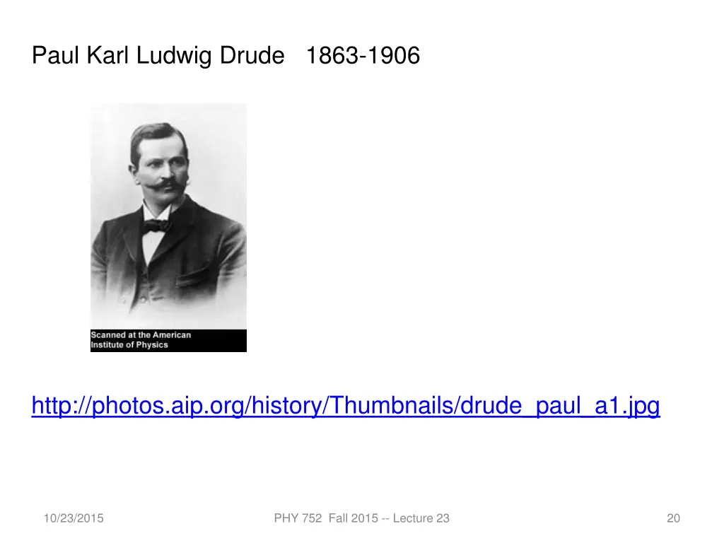 paul karl ludwig drude 1863 1906
