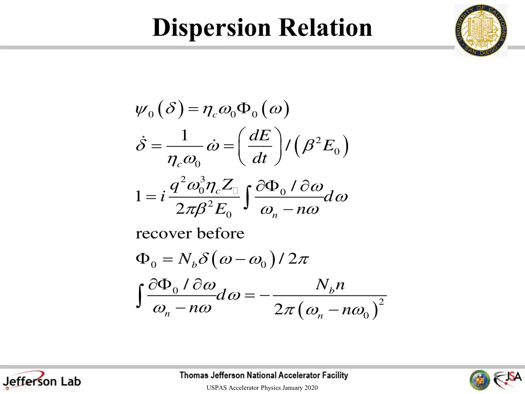 dispersion relation