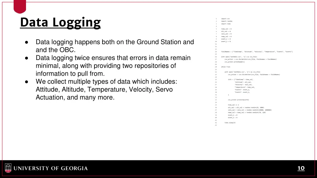 data logging
