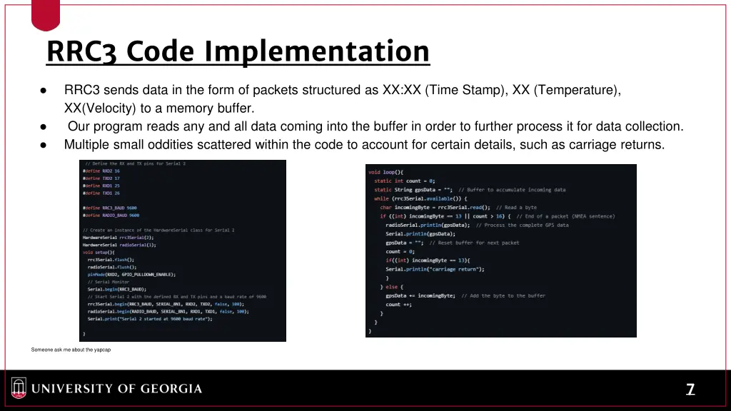 rrc3 code implementation