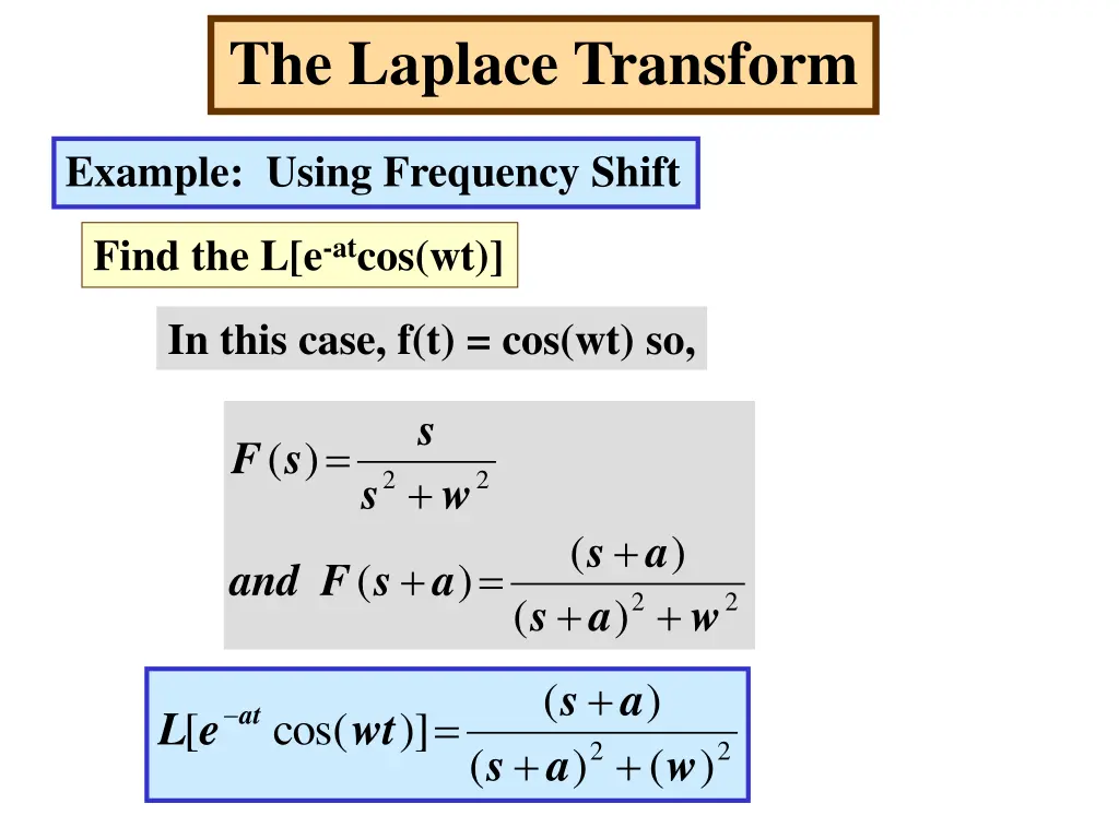 the laplace transform 13