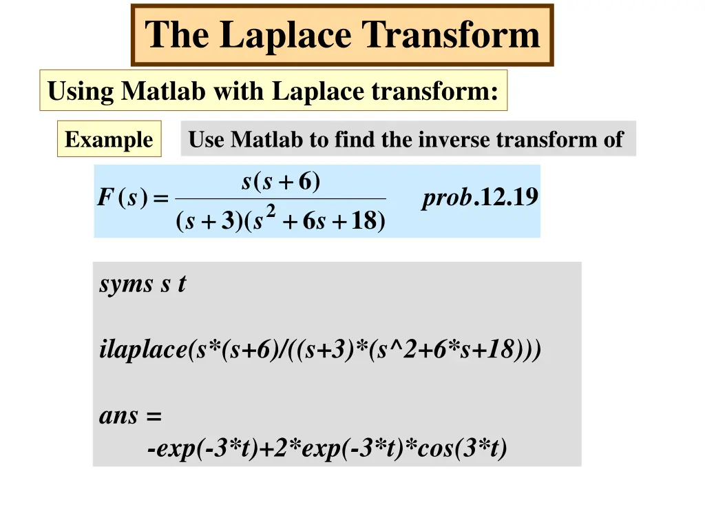 the laplace transform 24