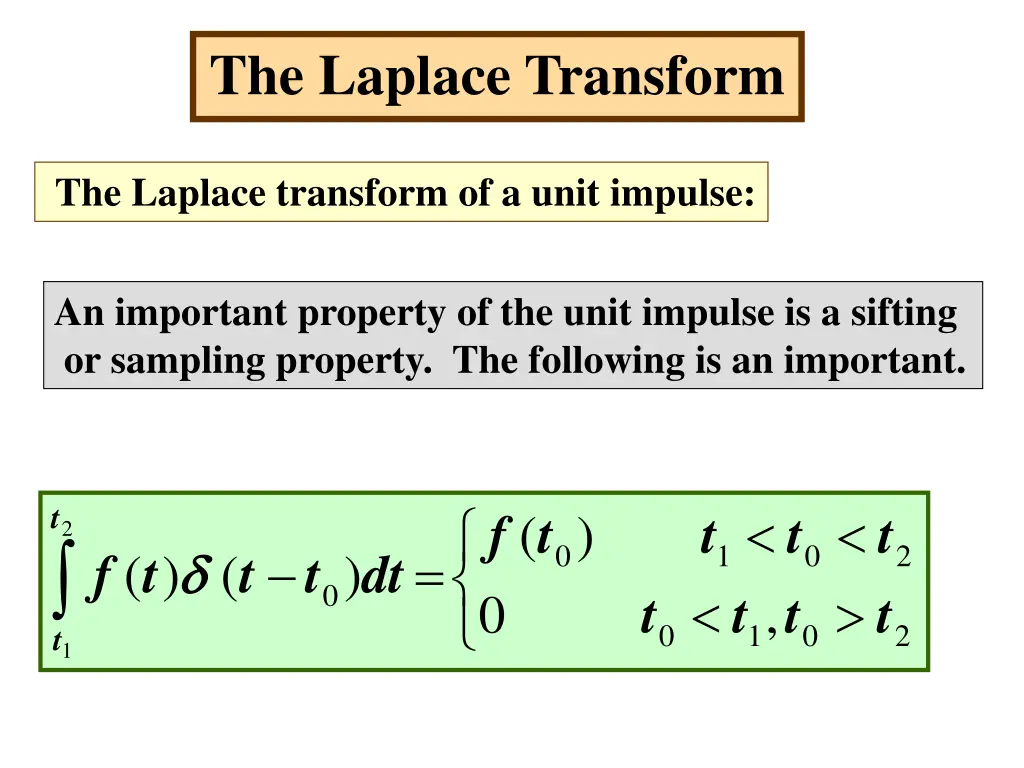 the laplace transform 5