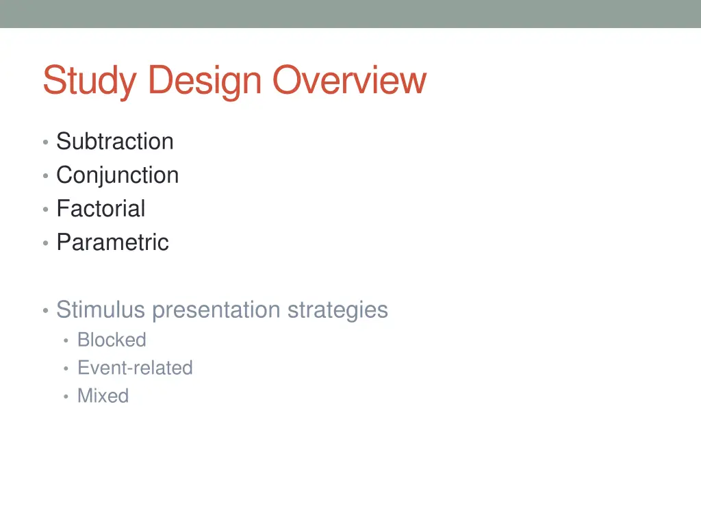 study design overview