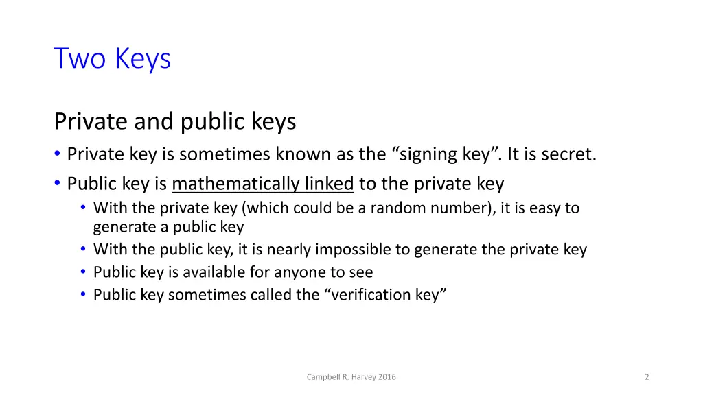 two keys