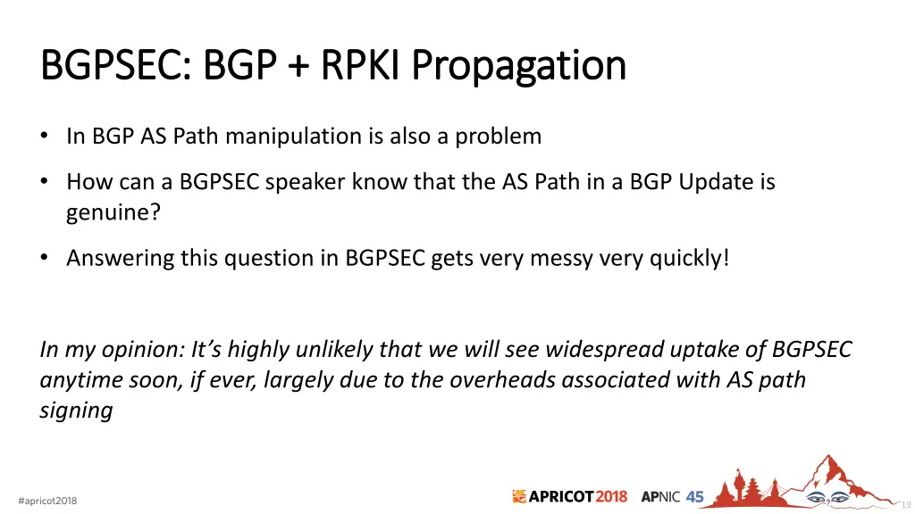 bgpsec bgp rpki propagation bgpsec bgp rpki