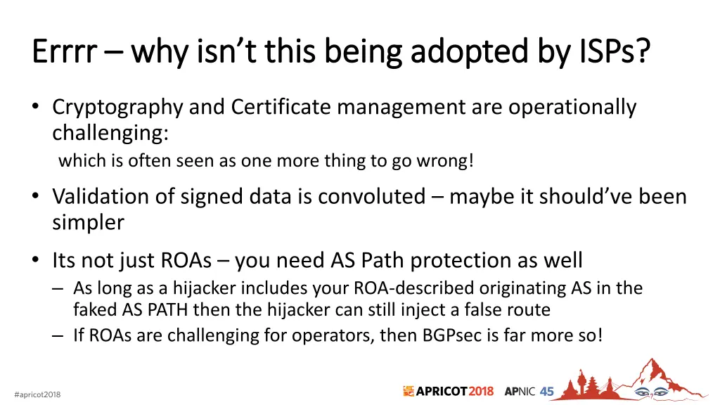 errrr errrr why isn t this being adopted by isps