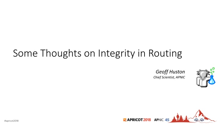 some thoughts on integrity in routing