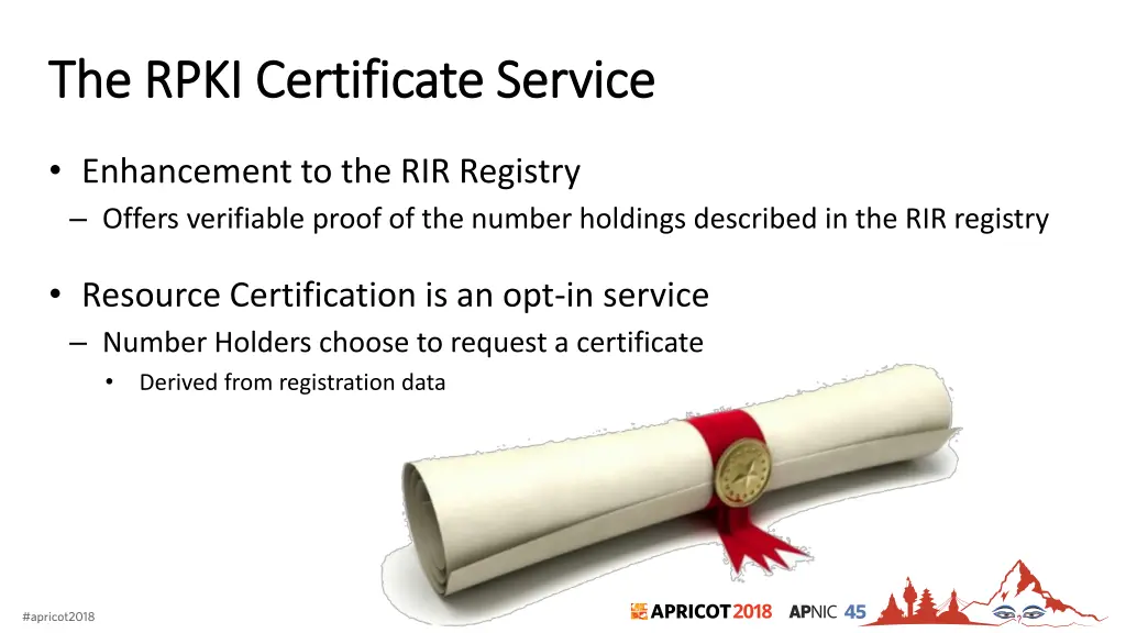 the rpki certificate service the rpki certificate