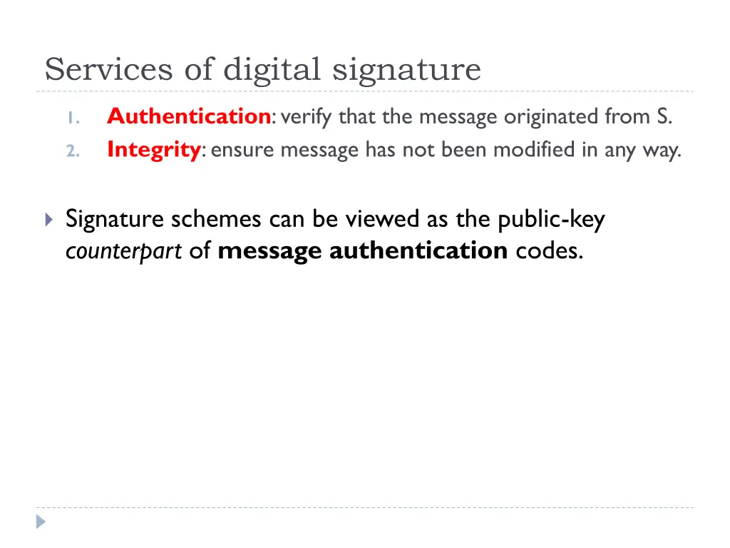 services of digital signature