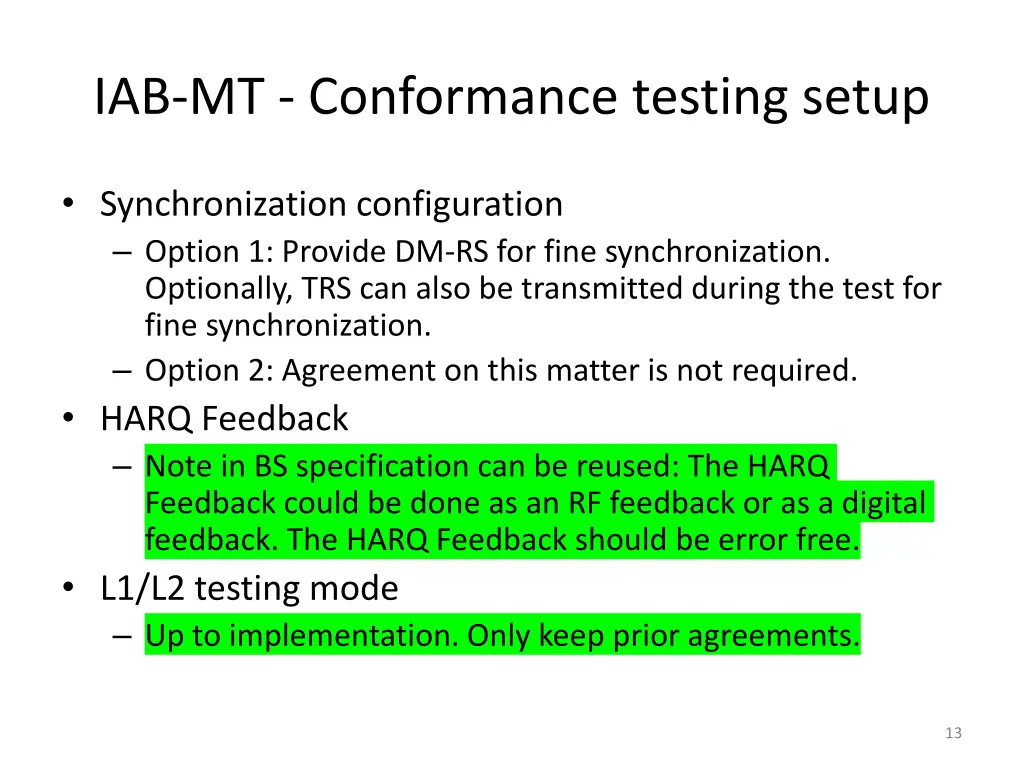iab mt conformance testing setup 1