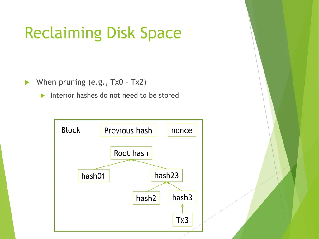 reclaiming disk space 1