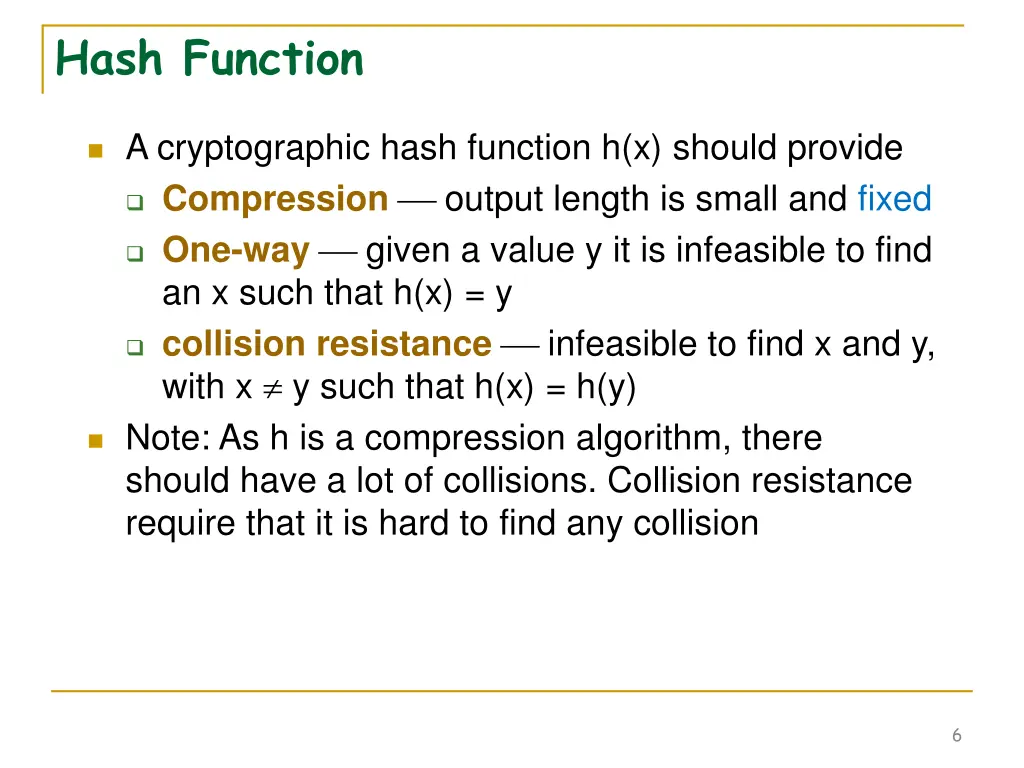 hash function