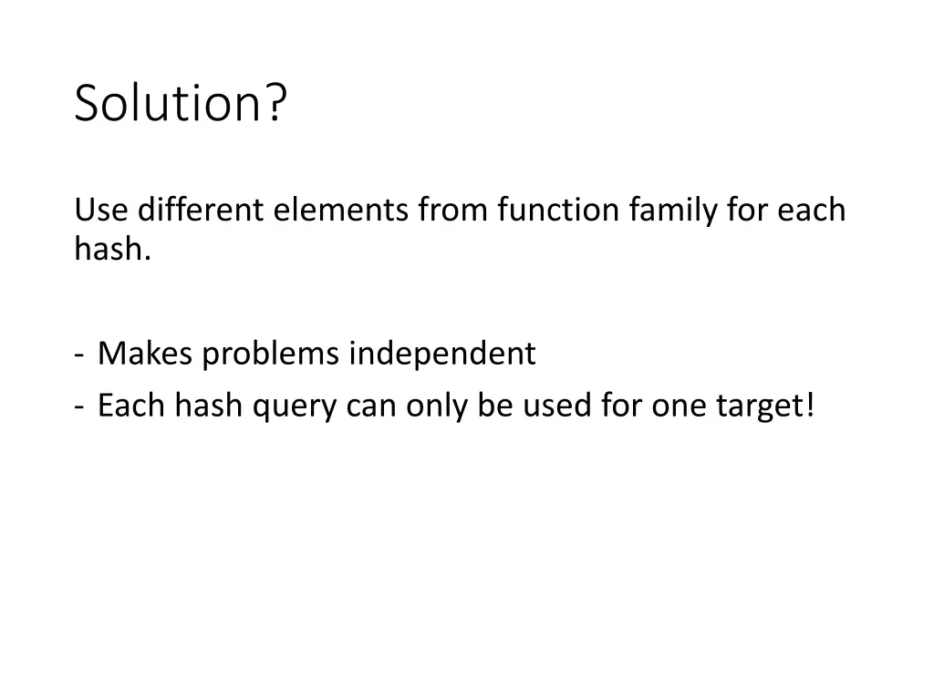 solution